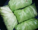 葉を茹でない＊あんかけロールキャベツ作り方4写真
