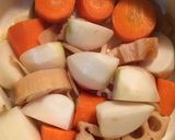 ポカポカ生姜和ポトフ♪つみれ&冬ゴロ野菜作り方1写真