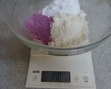 簡単♫薄紫色✿紫芋のスノーボールクッキー作り方1写真