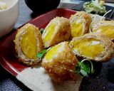 豚薄切りで!ポテトロール揚げ作り方8写真