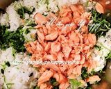 鮭と豆苗de寿司☆おにぎり作り方4写真