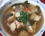 タイ♡辛くて酸っぱい鮭のスープ作り方7写真
