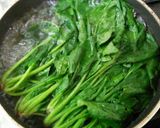 ほうれん草とりんごのサラダ作り方1写真