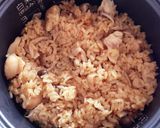 ぼんじりときのこの炊き込みごはん作り方5写真