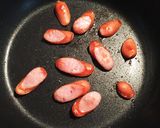 朝食に簡単♪ウィンナーのチーズトースト作り方2写真