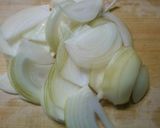 ほうれん草と 玉ねぎ 挽き肉のお吸い物♪作り方1写真