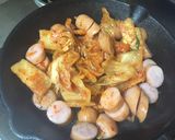 簡単おつまみ！ウインナーエッグキムチーズ作り方1写真