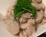 里芋と鶏そぼろの豆乳煮♡作り方4写真