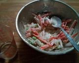 うどんで枝豆ちくわ人参のかき揚げ(๑´ڡ作り方4写真