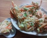うどんで枝豆ちくわ人参のかき揚げ(๑´ڡ作り方7写真