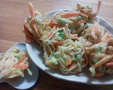 うどんで枝豆ちくわ人参のかき揚げ(๑´ڡ作り方7写真