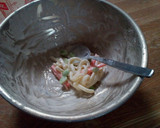 うどんで枝豆ちくわ人参のかき揚げ(๑´ڡ作り方6写真
