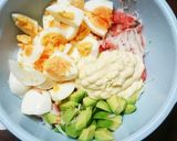 簡単！糖質オフ！アボカドミモザサラダ作り方1写真