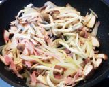 キノコとベーコンのトマトクリームパスタ作り方1写真