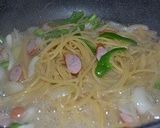 ワンポットパスタ～水漬け時短ナポリタン作り方3写真