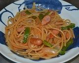ワンポットパスタ～水漬け時短ナポリタン作り方4写真
