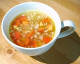 早い！簡単！レンジで卵とトマトのスープ作り方3写真