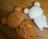 寝袋リラックマオムライス&コリラックマ作り方5写真
