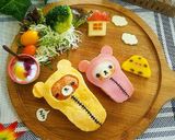 寝袋リラックマオムライス&コリラックマ作り方7写真