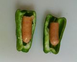 お弁当に★ソーセージdeピーマン肉詰め風作り方2写真