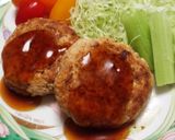 豆腐ハンバーグ☆あんかけソース作り方7写真