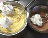 2層❤パンプキン&チョコシフォンケーキ作り方20写真