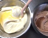 2層❤パンプキン&チョコシフォンケーキ作り方25写真