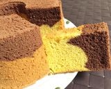 2層❤パンプキン&チョコシフォンケーキ作り方35写真