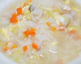 土鍋で、あったか野菜と卵のおじや作り方4写真