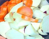 野菜と生姜たっぷりとん汁♥体ポカポカ☺作り方3写真