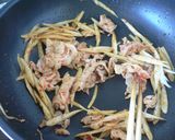 豚肉とごぼうのピリ辛炒め作り方3写真