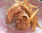 豚肉とごぼうのピリ辛炒め作り方4写真
