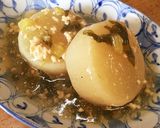 癒しのほっこり姿と味♡かぶの挽肉あんかけ作り方6写真