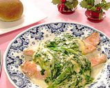 さけのクリーム煮ほうれん草添え作り方18写真
