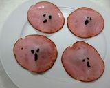 ハロウィンに超簡単おばけミートボールハム作り方3写真