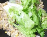 アンチョビレタス炒飯鶏胸肉の味噌焼き添え作り方8写真