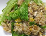 アンチョビレタス炒飯鶏胸肉の味噌焼き添え作り方9写真