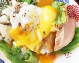 スキレットで蒸し鶏＊半熟目玉焼きソース作り方8写真