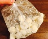 工程3分！袋で作る簡単節約スノーボール作り方5写真