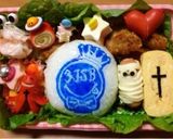 ３JSBマーク☆ラップおにぎり☆キャラ弁作り方3写真
