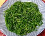 おかひじき～豚肉のソテーのっけ作り方1写真