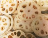 エアフライヤーで焼くレンコンのはさみ焼き作り方1写真