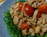 おかひじき～豚肉のソテーのっけ作り方7写真