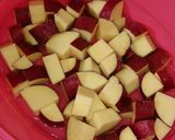 レンジで簡単☆さつま芋と小豆の蒸しパン作り方2写真