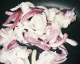 イカゲソのガリバタ醤油作り方1写真
