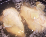 簡単＊しっとり鶏ハムと旨味生姜スープ作り方3写真