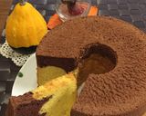 2層❤パンプキン&チョコシフォンケーキ作り方36写真