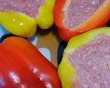 パプリカの肉詰め作り方1写真