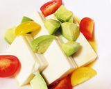 簡単ノンオイル☆アボカドと豆腐のサラダ作り方1写真