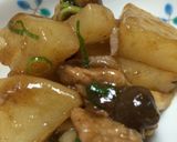大根と豚肉の甘辛炒め煮作り方5写真